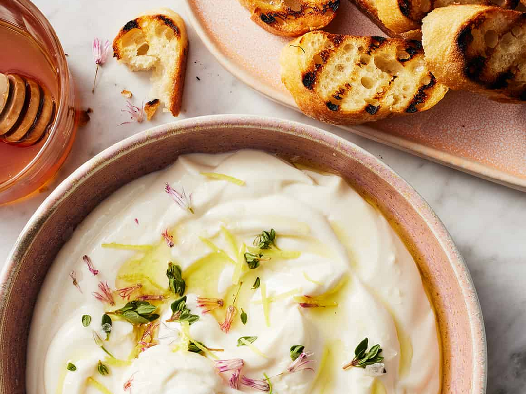 Whipped Ricotta With Lemon & Herbs – Alkimi Wines